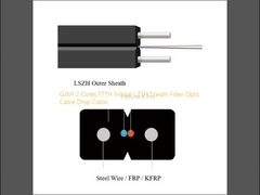 GJXH 2 النواة FTTH الداخلية LZSH الغطاء كابل الألياف البصرية كابل هبوط