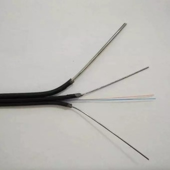 1 Core FTTH Drop Cable Steel Wire Strength Member G657A LZSH Jacket