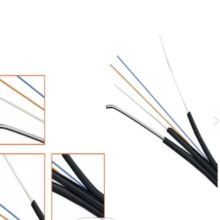 1 Core FTTH Drop Cable Steel Wire Strength Member G657A LZSH Jacket