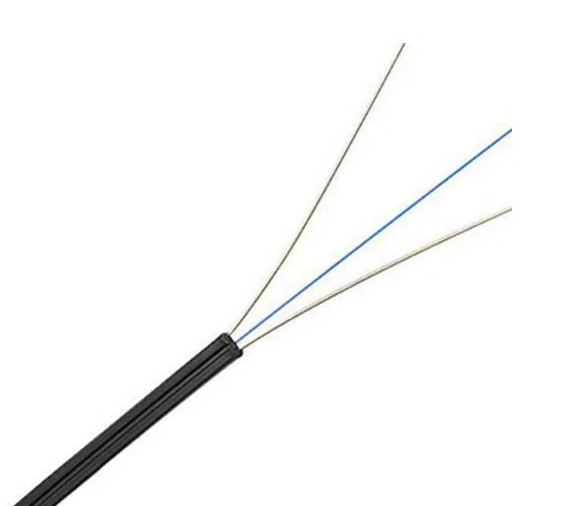 FTTH قطرة كابل الداخلية 1/2 النواة قوس النوع FRP / الفولاذ عضو القوة
