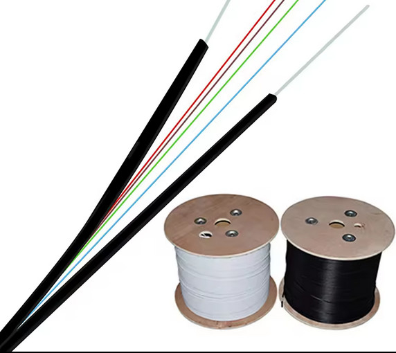 4 نواة داخلية FTTH قطرة كابل GJXH/GJXFH قوس النوع الفولاذ/FRP عضو القوة