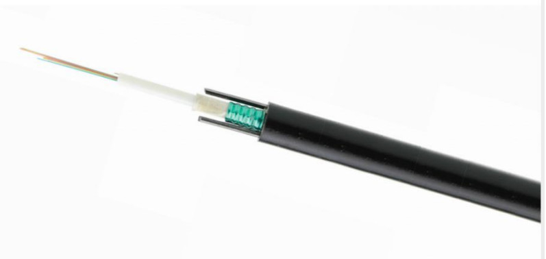 كابل ألياف ضوئية في الهواء الطلق GYXTW 12 Core Uni-Tube Light Aerial Armored Single Mode