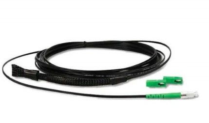كابل التصحيح بالألياف الضوئية FTTH LC SC ST FC PC UPC APC SingleMode Simplex Outdoor Optical Fiber Drop كابل التصحيح