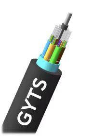 GYTS شريط فولاذي مرسّح كابل ألياف ضوئية 4 قلب 3000m