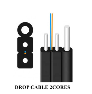 كابل FTTH الخارجي ذو ثنائي ألياف ضوئية