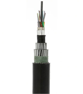 1310nm Gel Filled Fiber Optic Cable , GYTA333 24 Strand Fiber Optic Cable